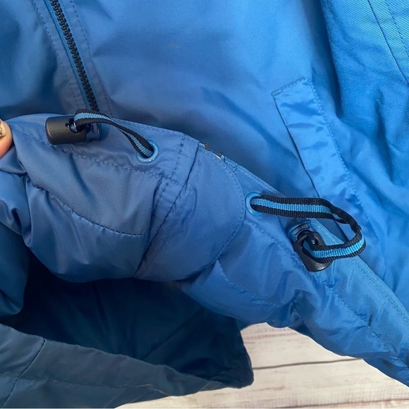vintage Nike Windbreaker 90's ski Jacket Full Zip Blue Lightweight Coat Mens - Picture 8 of 10